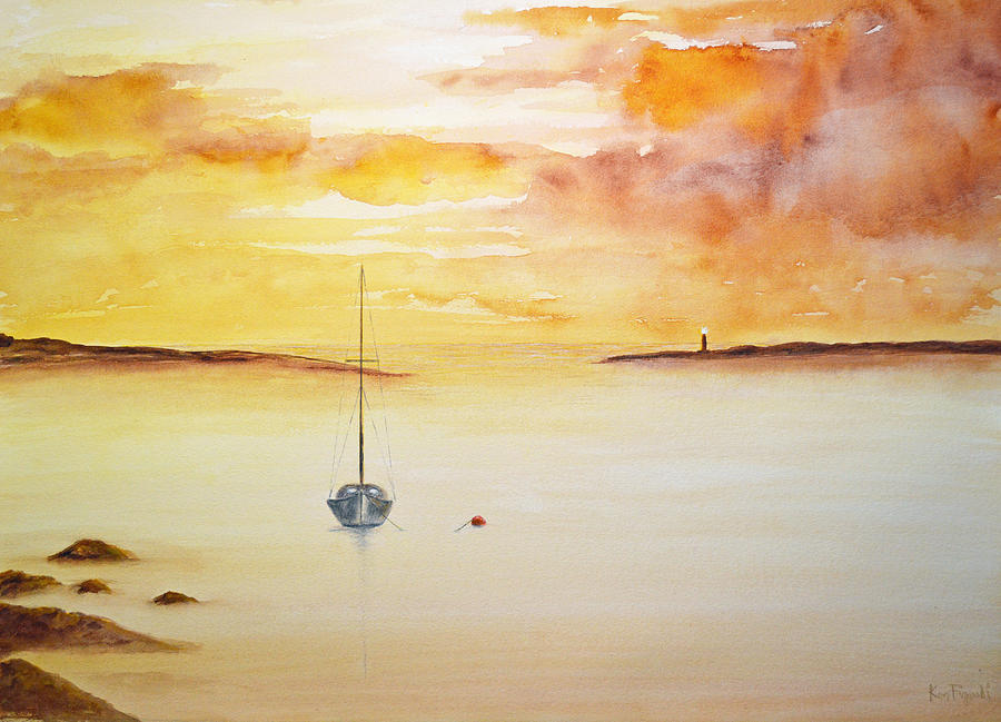 Key Painting - Misty Morning by Ken Figurski