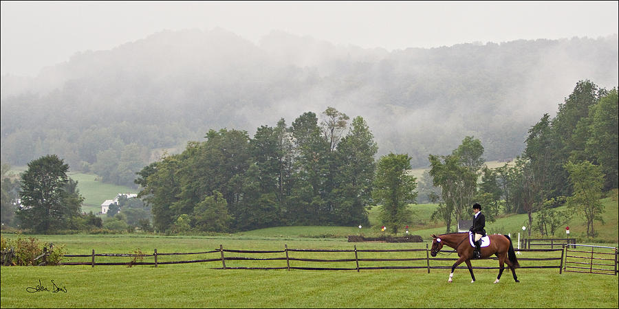Misty Morning Ride Photograph by Joan Davis