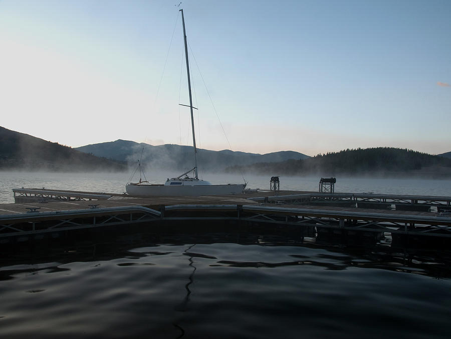 Misty Morning Sail Two Photograph by Eric Rundle