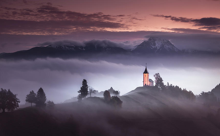 Mountain Photograph - Misty Morning by Sandi Bertoncelj