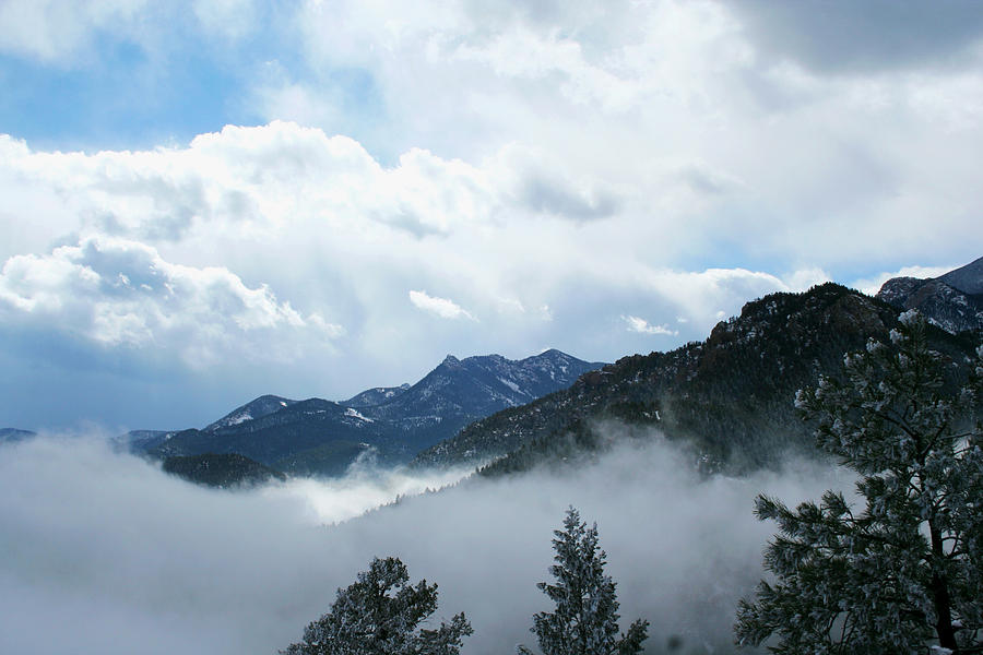 Misty Mountain Colorado Photograph by Ric Bascobert
