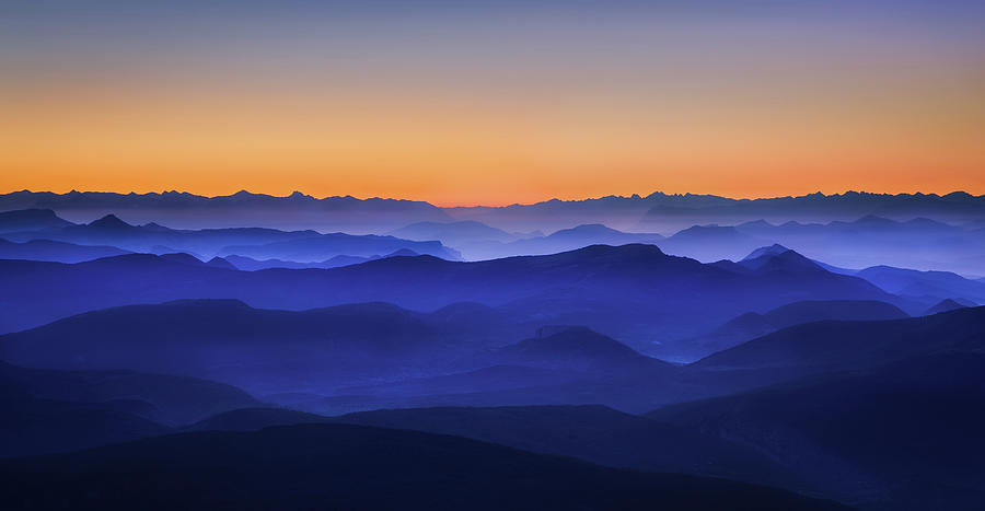 Misty Mountains Photograph by David Bouscarle