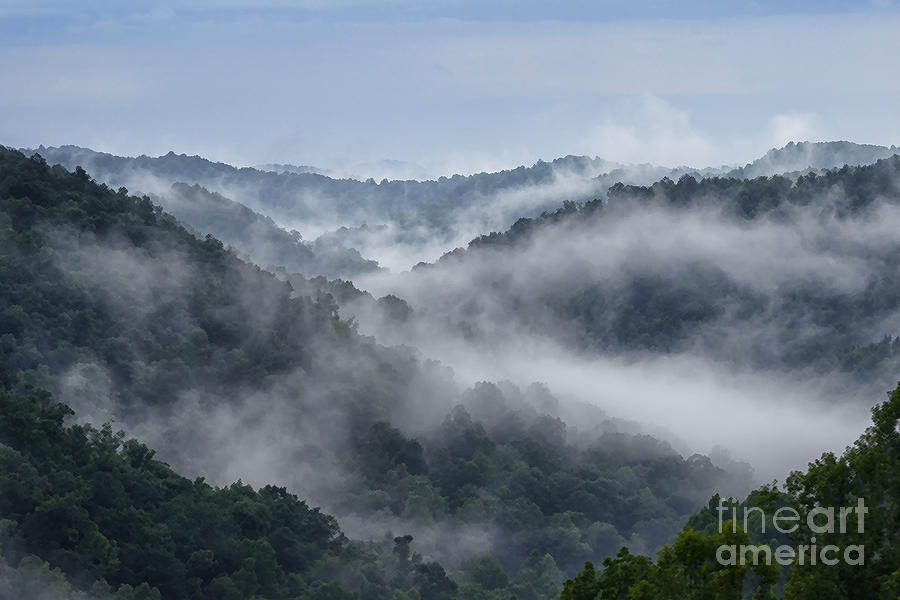 Misty Mountains West Virginia Photograph by Thomas R Fletcher