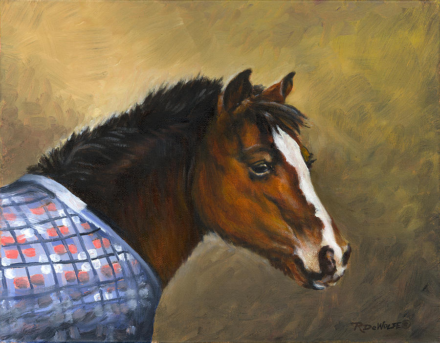 Horse Painting - Misty by Richard De Wolfe