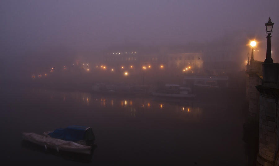 Misty Richmond upon Thames Photograph by Maj Seda