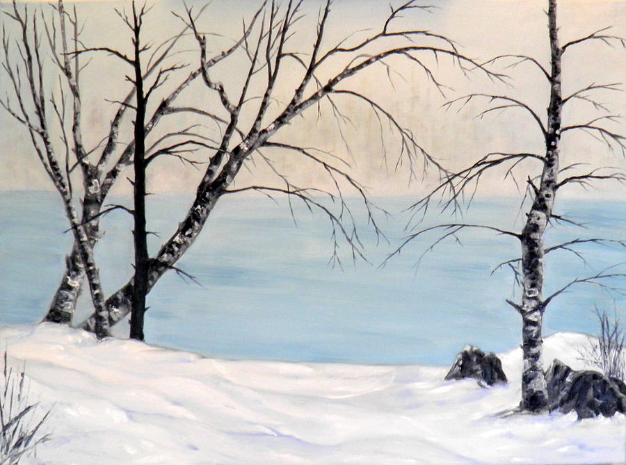 Misty River 2 Painting by Ida Eriksen