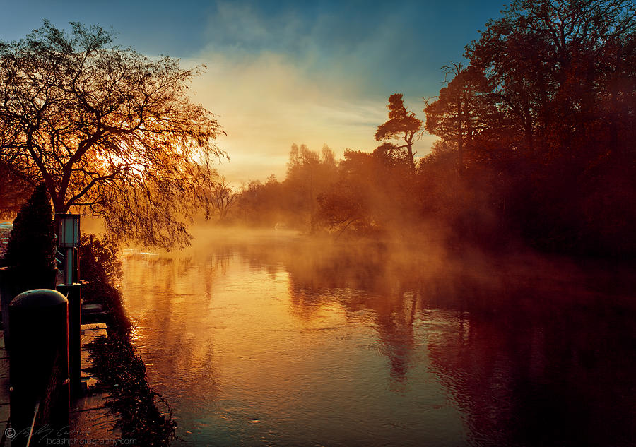 Misty river Photograph by B Cash
