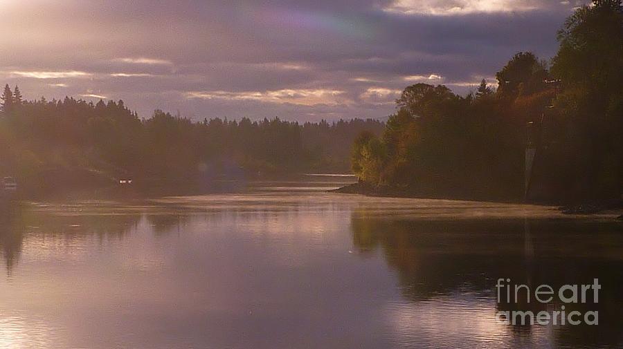 Misty River Reflection Photograph by Susan Garren