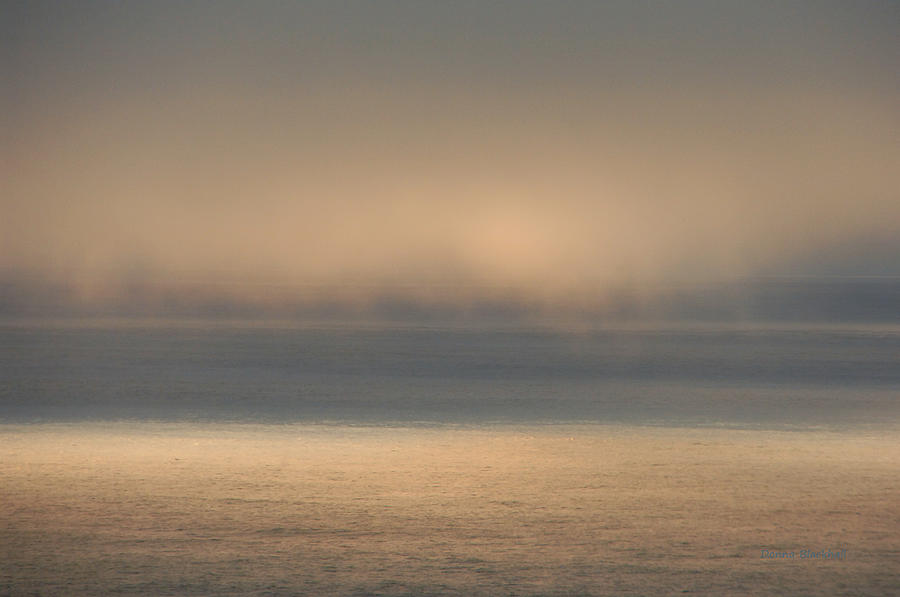 Misty Sea Photograph by Donna Blackhall