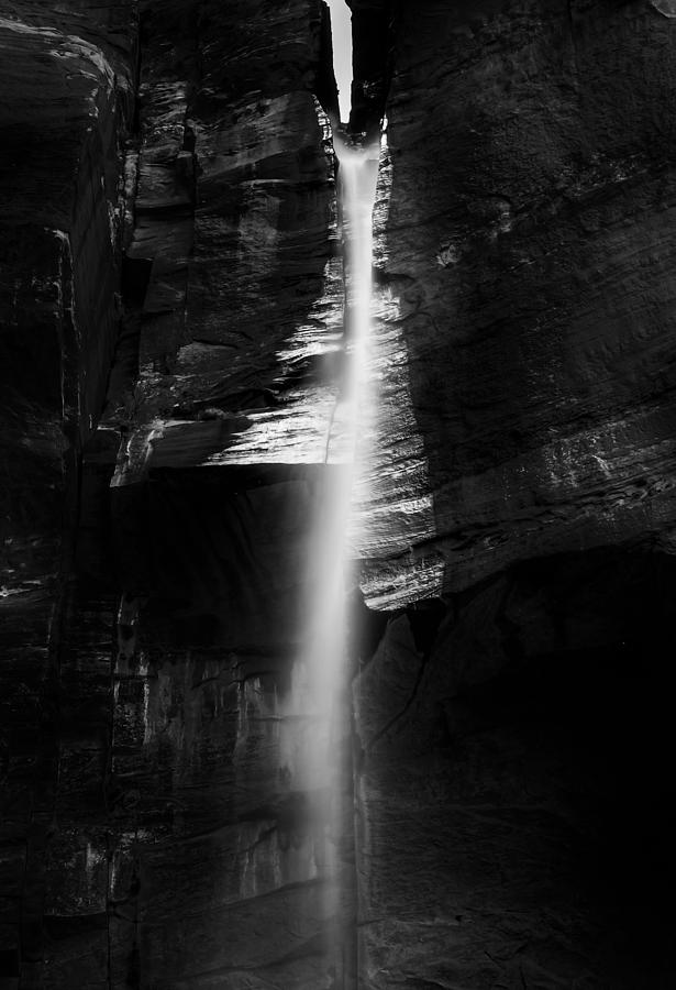 Misty Waterfall Photograph