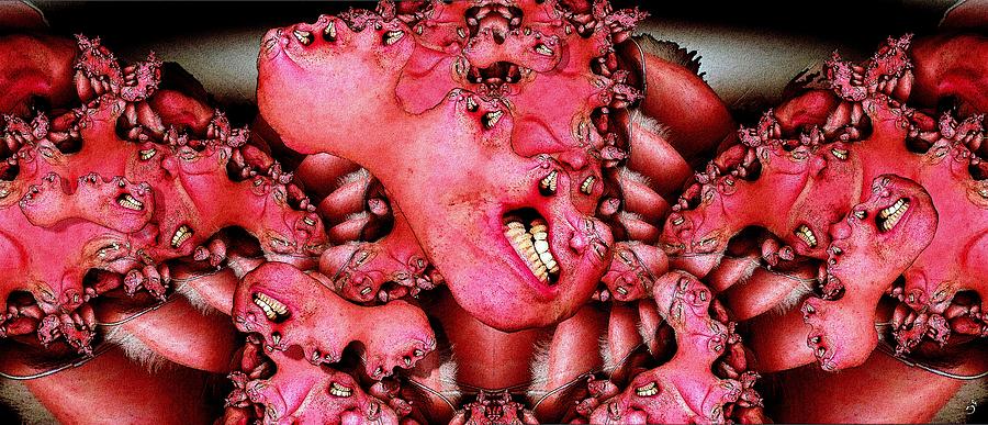 Mitotic Grimace Digital Art by Ronald Bissett