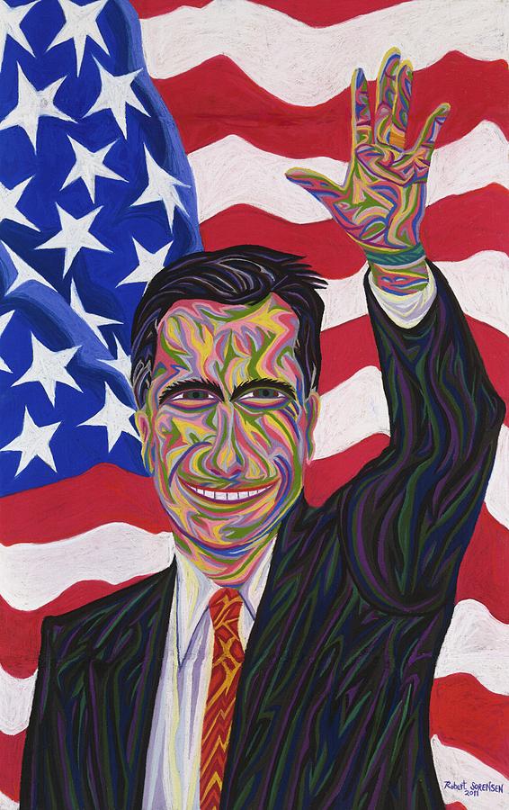 Mitt Romney Painting by Robert SORENSEN