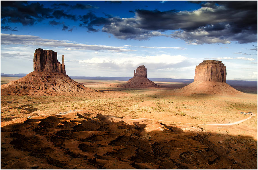 Mittens at Monument Valley - Arizona Photograph by Jon Berghoff - Pixels