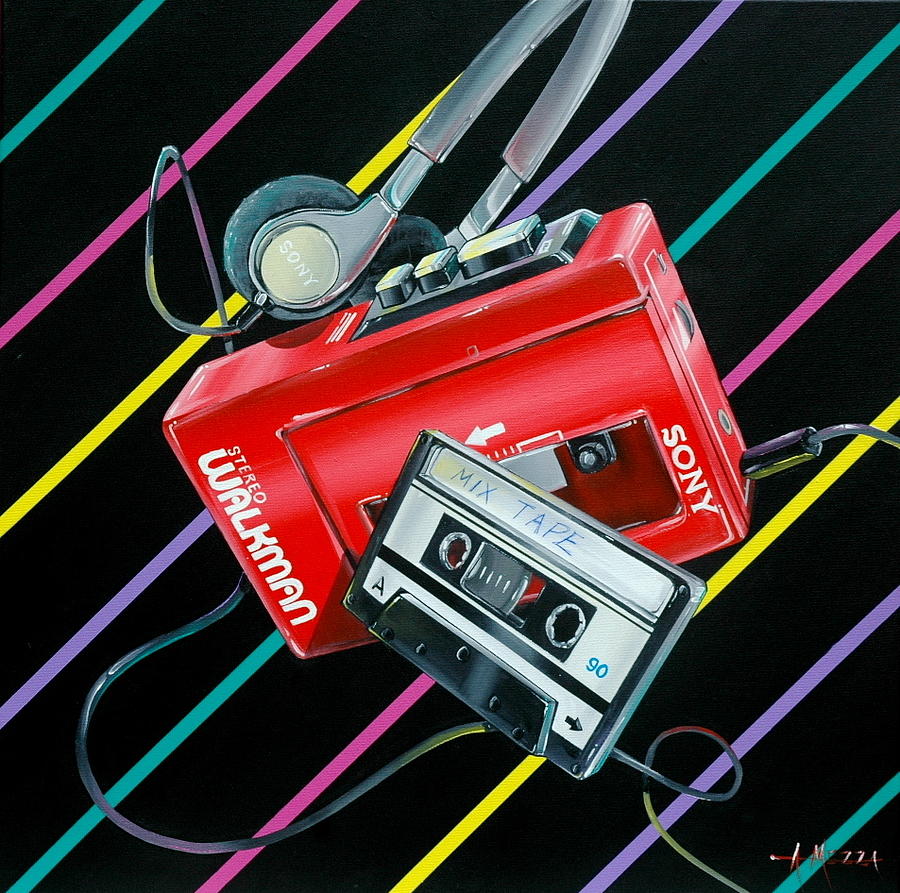 Cool Painting - Mix Tape by Anthony Mezza