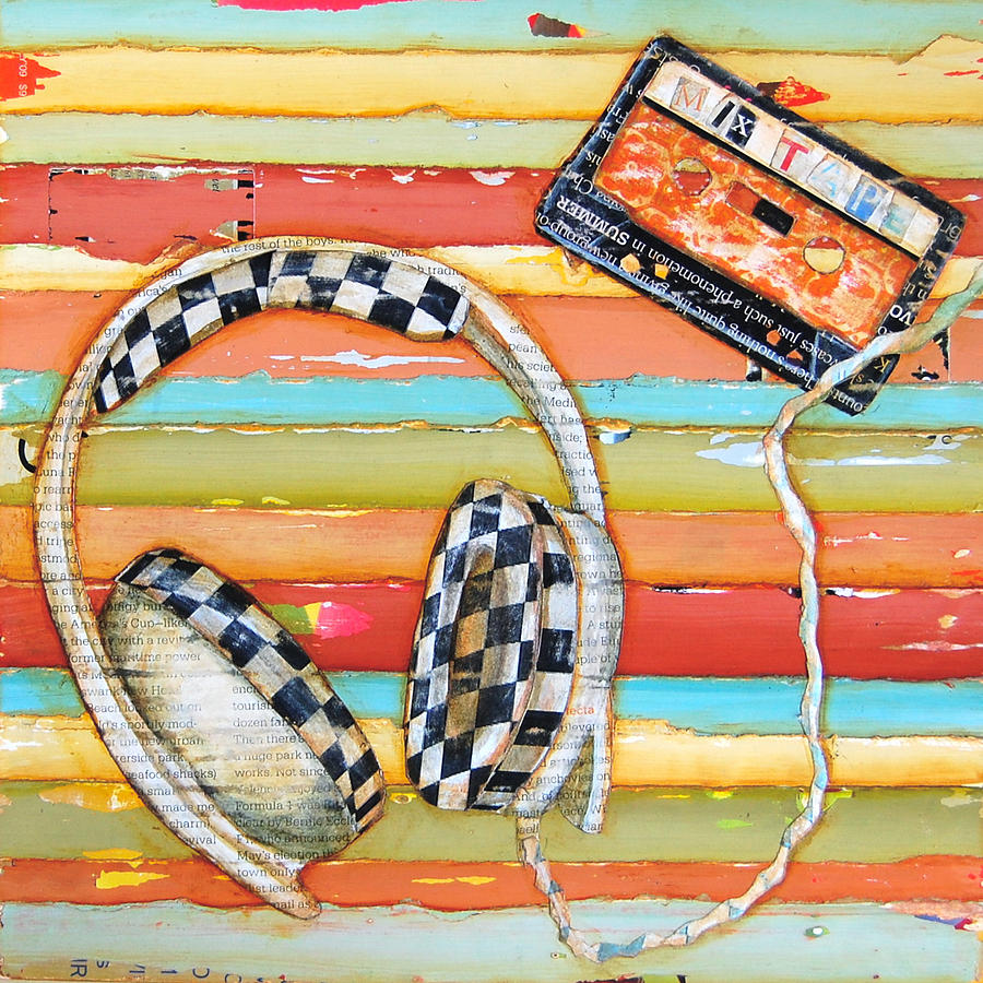 Vintage Mixed Media - Mix Tape by Danny Phillips