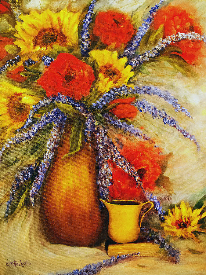 Mixed Bouquet Still Life Painting by Loretta Luglio