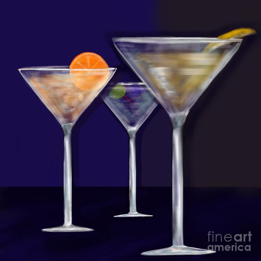 Mixed Martinis Digital Art by Christine Fournier
