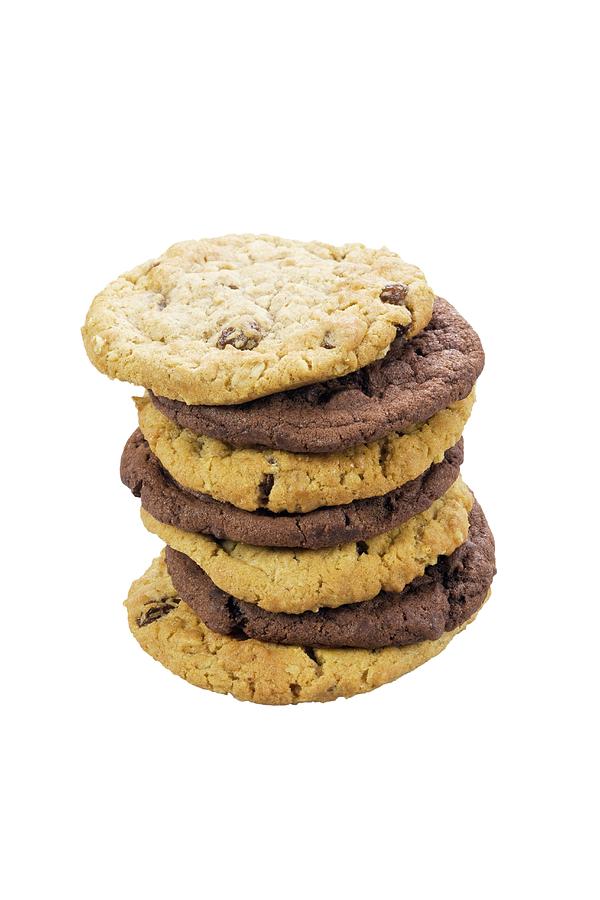 Mixed Stack Of Cookies Photograph by Geoff Kidd/science Photo Library ...