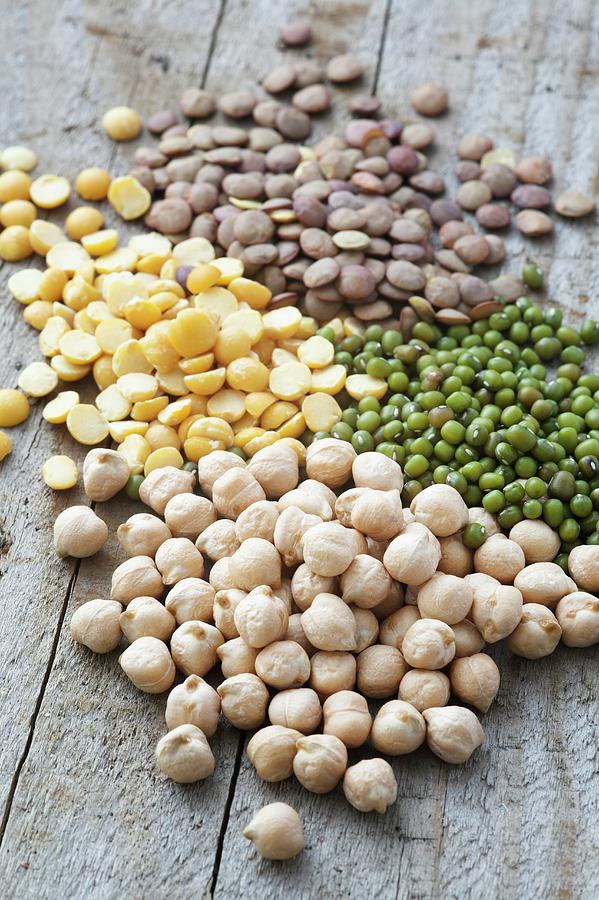 Mixture Of Peas And Lentils Photograph by Gustoimages