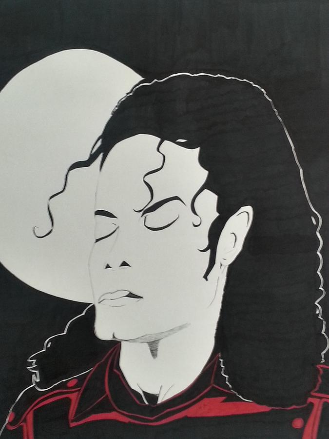 Michael Jackson Drawing - MJ Interpreted by JK Hunt