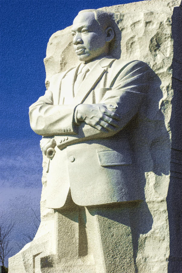 Martin Luther King Jr Photograph - MLK 5211 Colored Photo 1 by David Lange