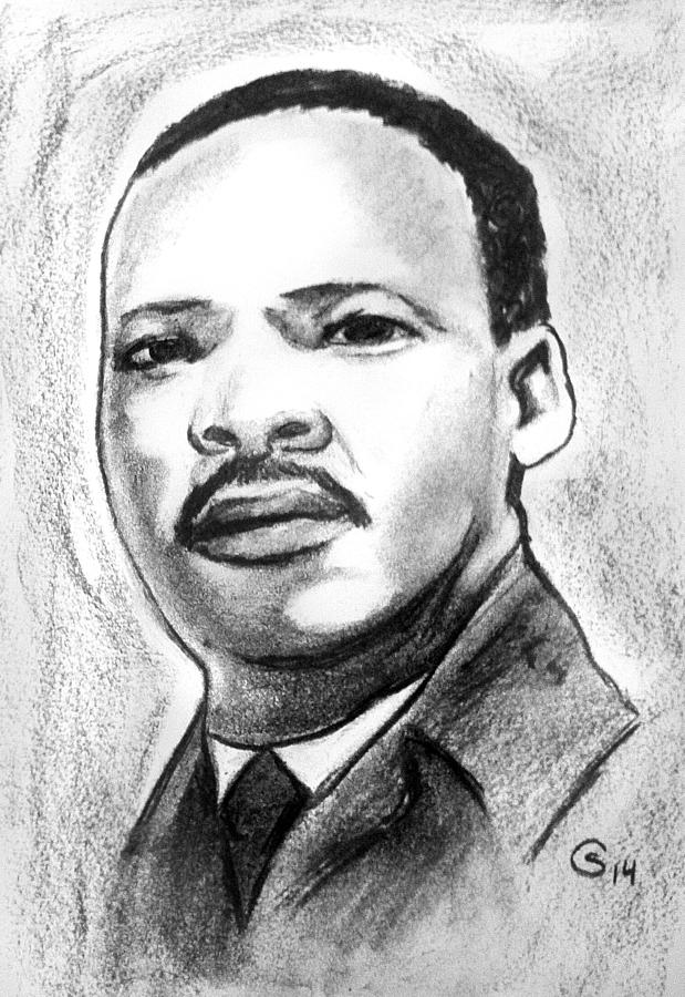 MLK Jr. Drawing by Stephanie Crouse - Pixels