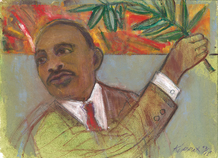 MLK Jrs Olive Branch Of Peace Painting by Kippax Williams