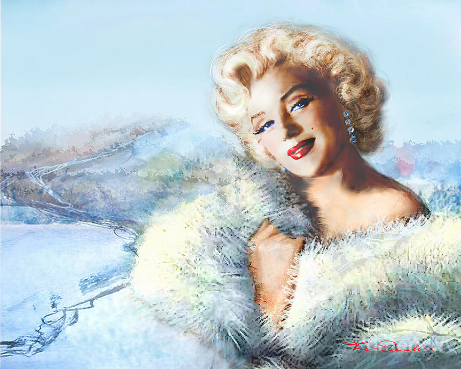 Marilyn Monroe Painting - MM 126 d 4 auf A4 by Theo Danella