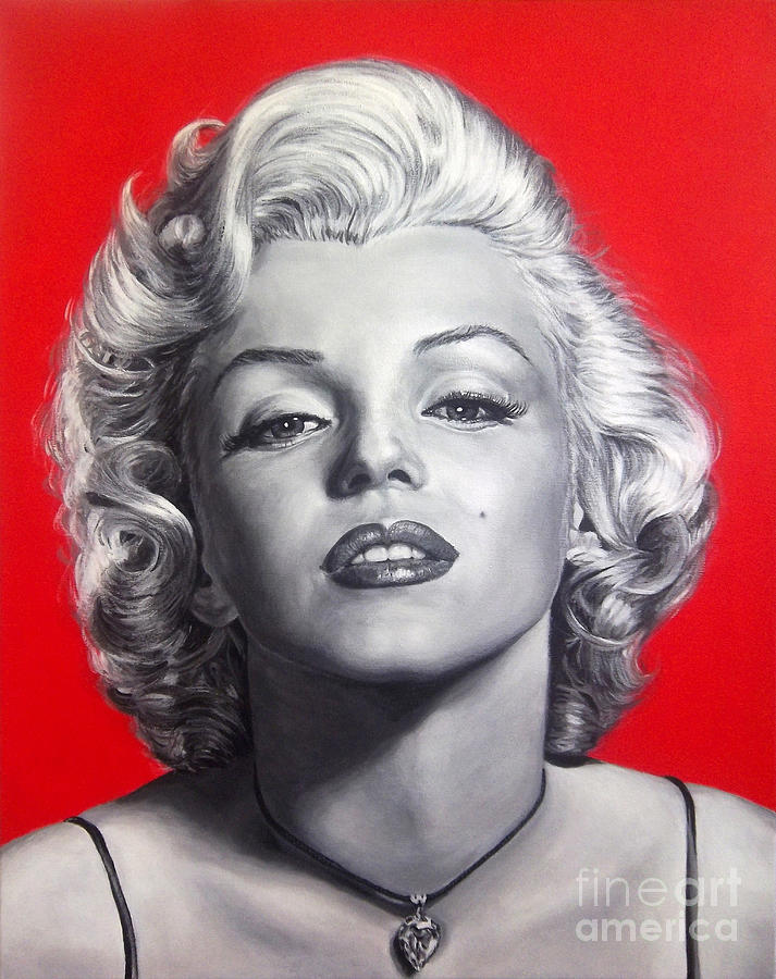 Marilyn Monroe -painting Painting by Stu Braks - Fine Art America