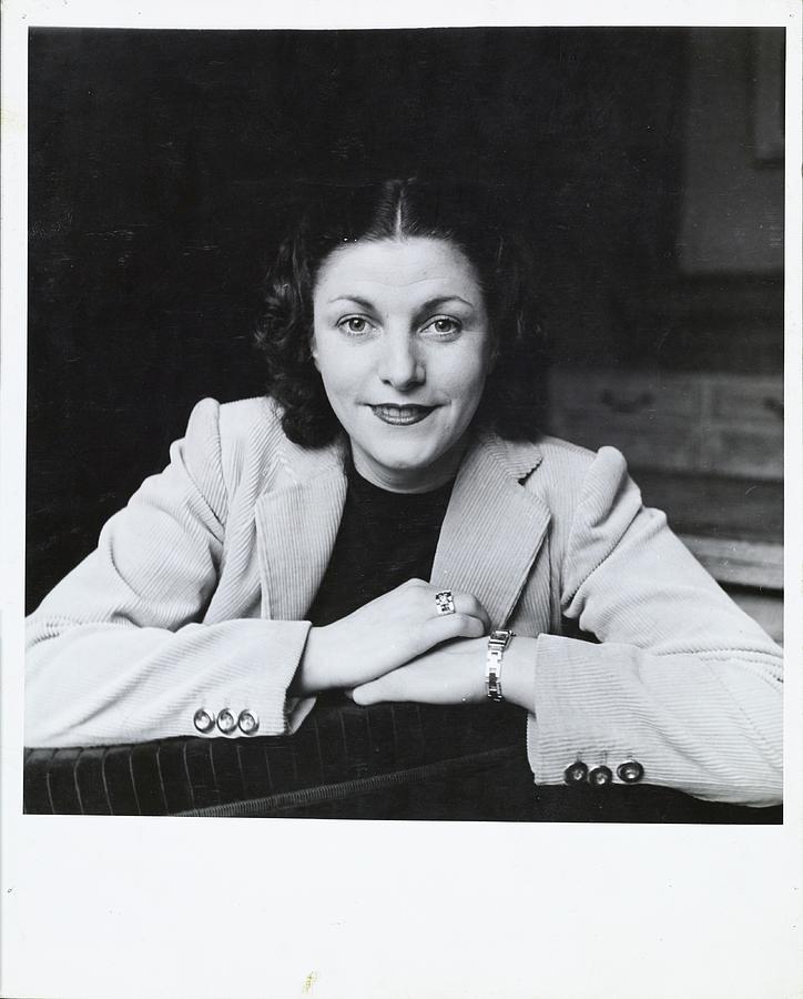 Mme. Geori-boue Wearing A Jacket Photograph by Horst P. Horst