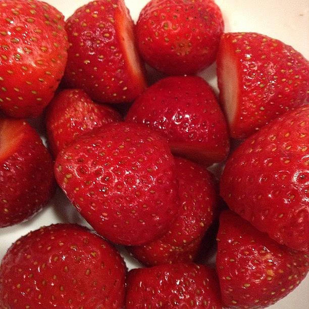 Mmmm California Strawberries While Photograph by Maureen Bates