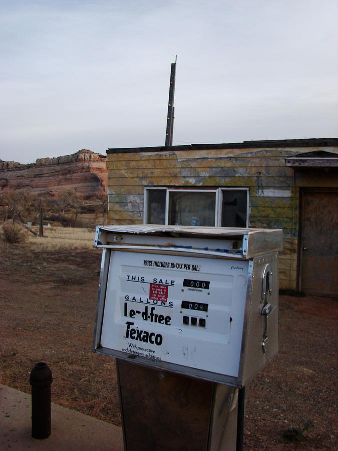 Moab abandoned gas station  Photograph by Cathy Anderson