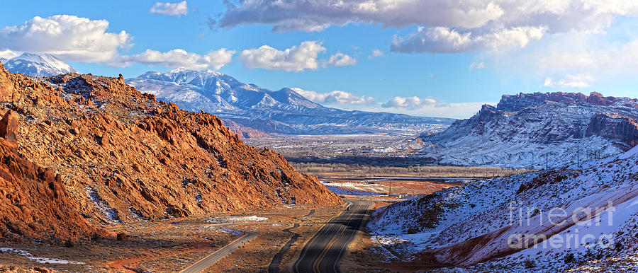 Moab Fault Medium Panorama Photograph by Adam Jewell