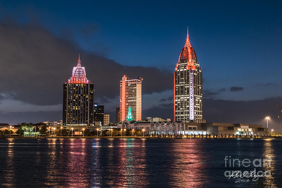 Mobile Alabama Skyline Photograph by Phil Floyd | Pixels