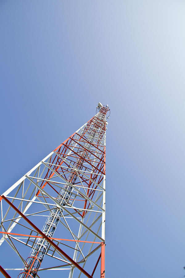 Antena Photograph - Mobile Tower Communication Antennas With Blue Sky Background by Jukree Boonprasit Antena Photograph - Mobile Tower Communication Antennas With Blue Sky Background by Jukree Boonprasit