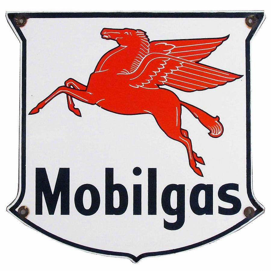Mobilgas Sign Digital Art by Marvin Blaine