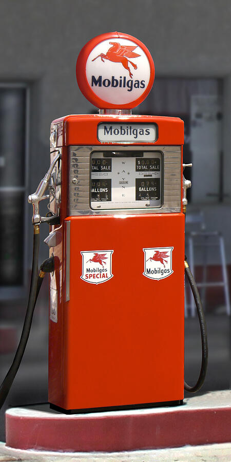 vintage mobil gas pump