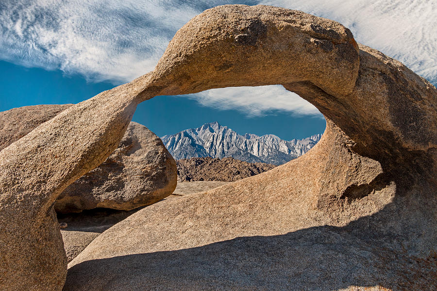 Mountain Photograph - Mobius Arch and Whitney by James Capo