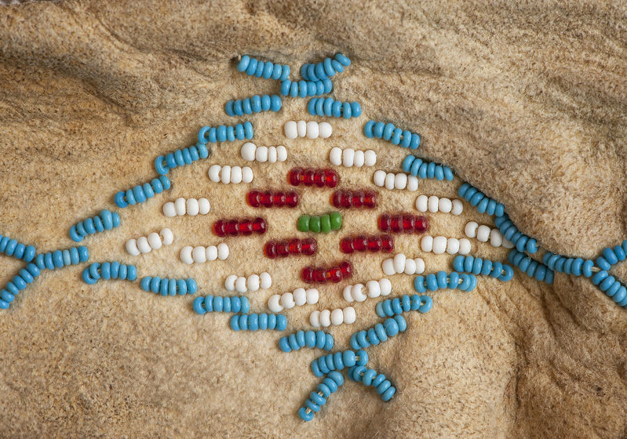 Moccasin Beadwork II Photograph by Stephen Anderson