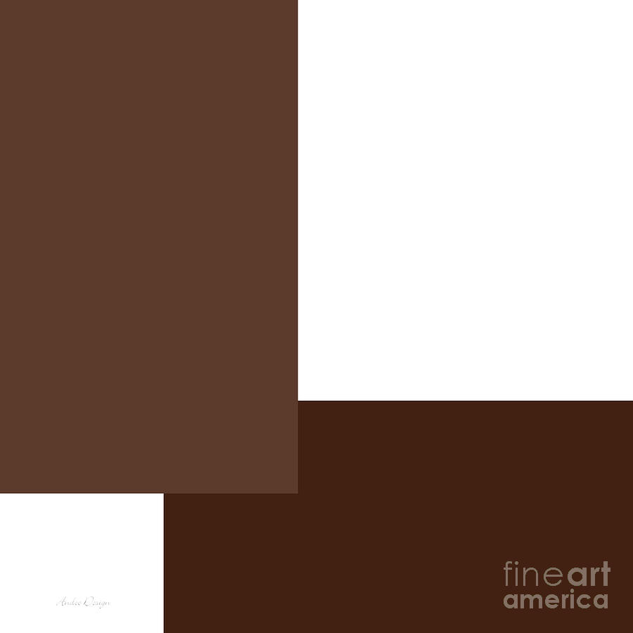 Mocha And Cocoa Square Digital Art by Andee Design