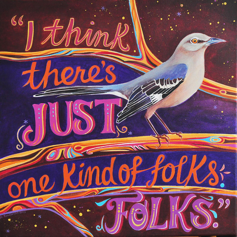 Mockingbird Painting - Mockingbird by Jane Tomlinson Mockingbird Painting - Mockingbird by Jane Tomlinson