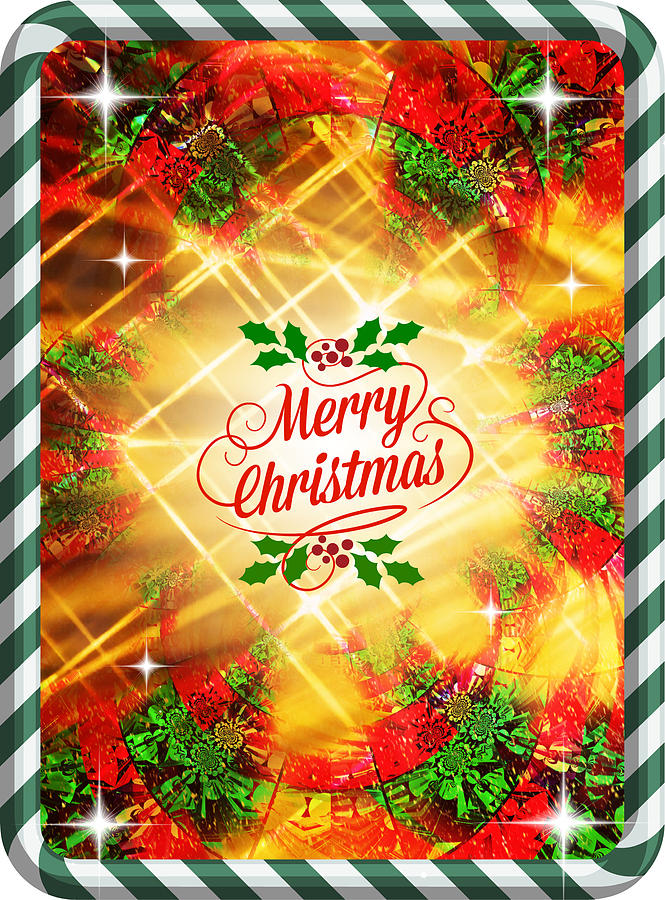Mod Cards - Christmas Blessings - Merry Christmas Digital Art by Aurelio Zucco