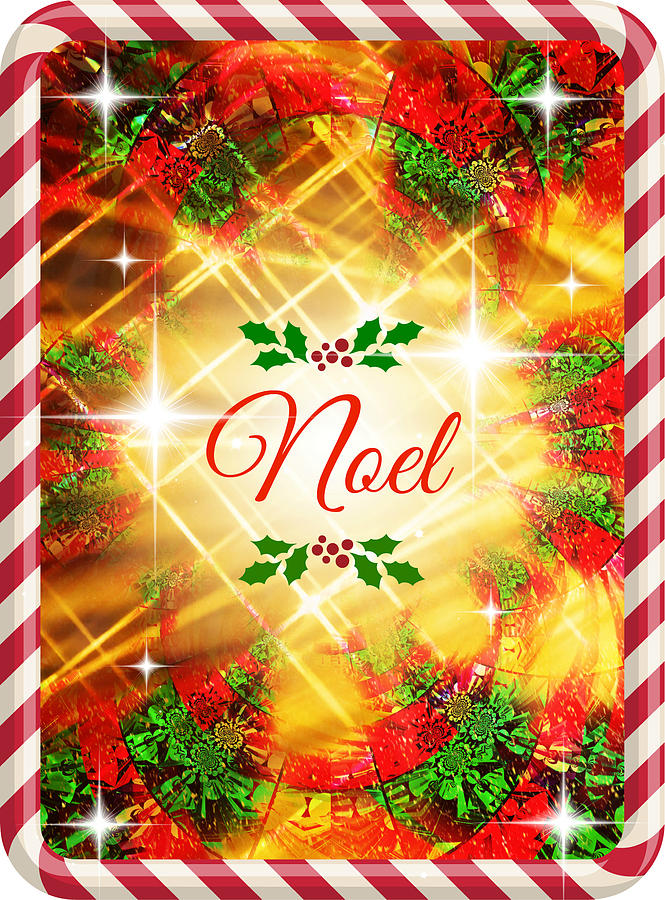 Mod Cards - Christmas Blessings II - Noel Digital Art by Aurelio Zucco