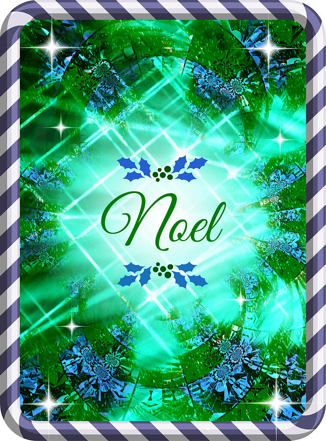 Mod Cards - Christmas Blessings IV - Noel Digital Art by Aurelio Zucco