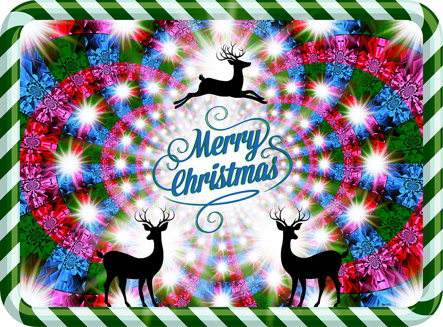 Mod Cards - Christmas Lights II - Merry Christmas Digital Art by Aurelio Zucco