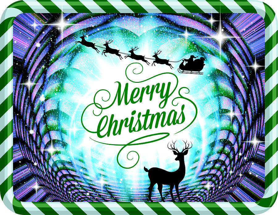 Mod Cards - Christmastime Is Here II - Merry Christmas Digital Art by Aurelio Zucco