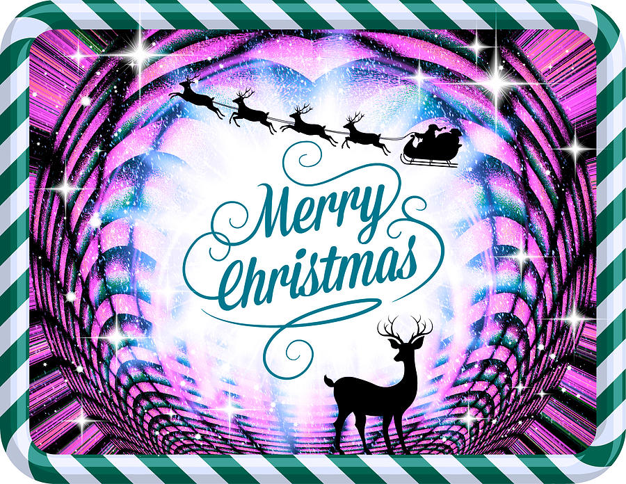 Mod Cards - Christmastime Is Here III - Merry Christmas Digital Art by Aurelio Zucco