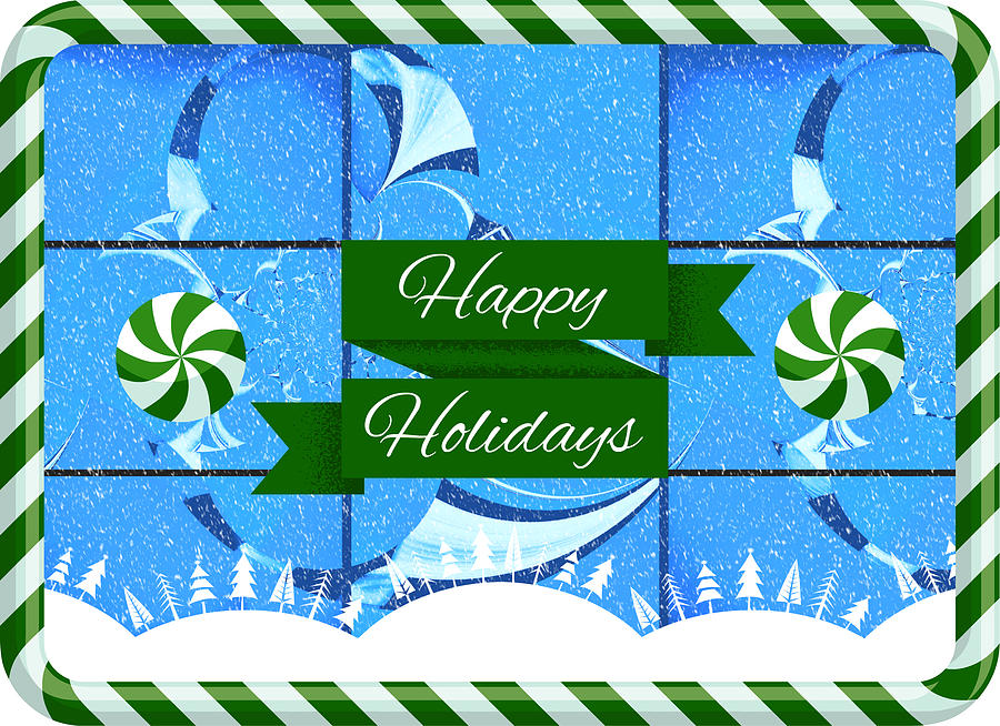 Mod Cards - Happy Holidays IV Digital Art by Aurelio Zucco