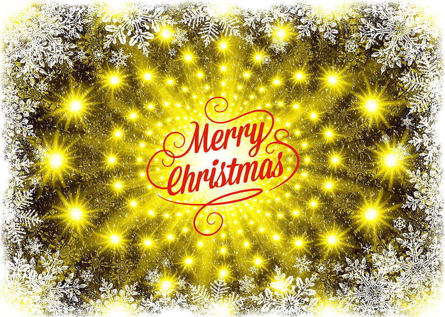 Mod Cards - Holiday Lights VI - Merry Christmas Digital Art by Aurelio Zucco