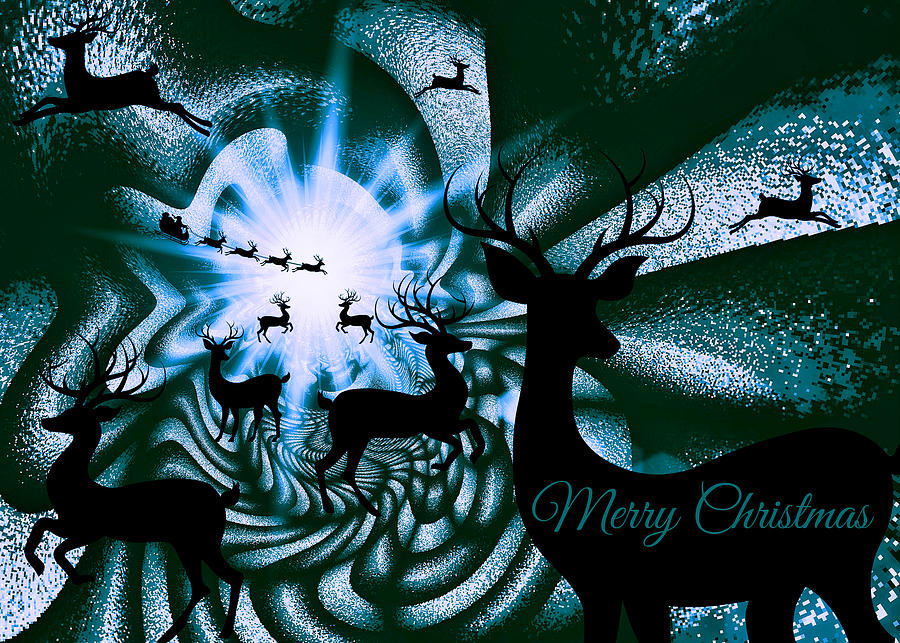 Mod Cards - Interstellar Santa IV - Merry Christmas Photograph by Aurelio Zucco